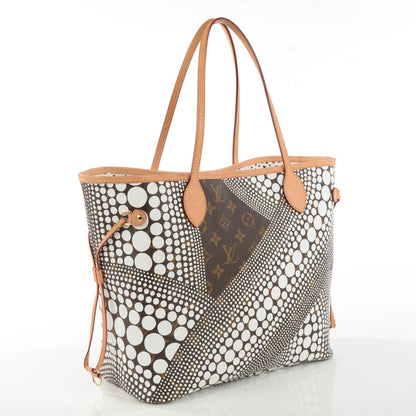 Louis Vuitton Monogram Kusama Waves Neverfull MM White 3 of 7