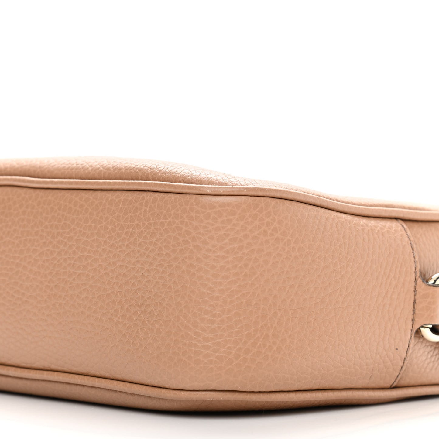 Pebbled Calfskin Small Soho Disco Bag Rose Beige