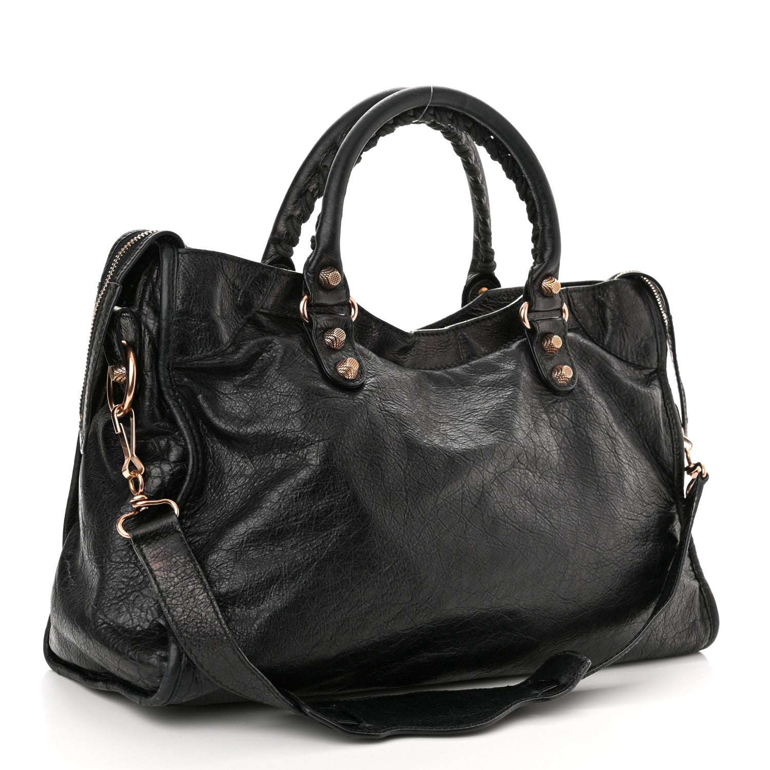 Balenciaga Agneau Giant 12 Rose Gold Hardware City Black 3 of 12