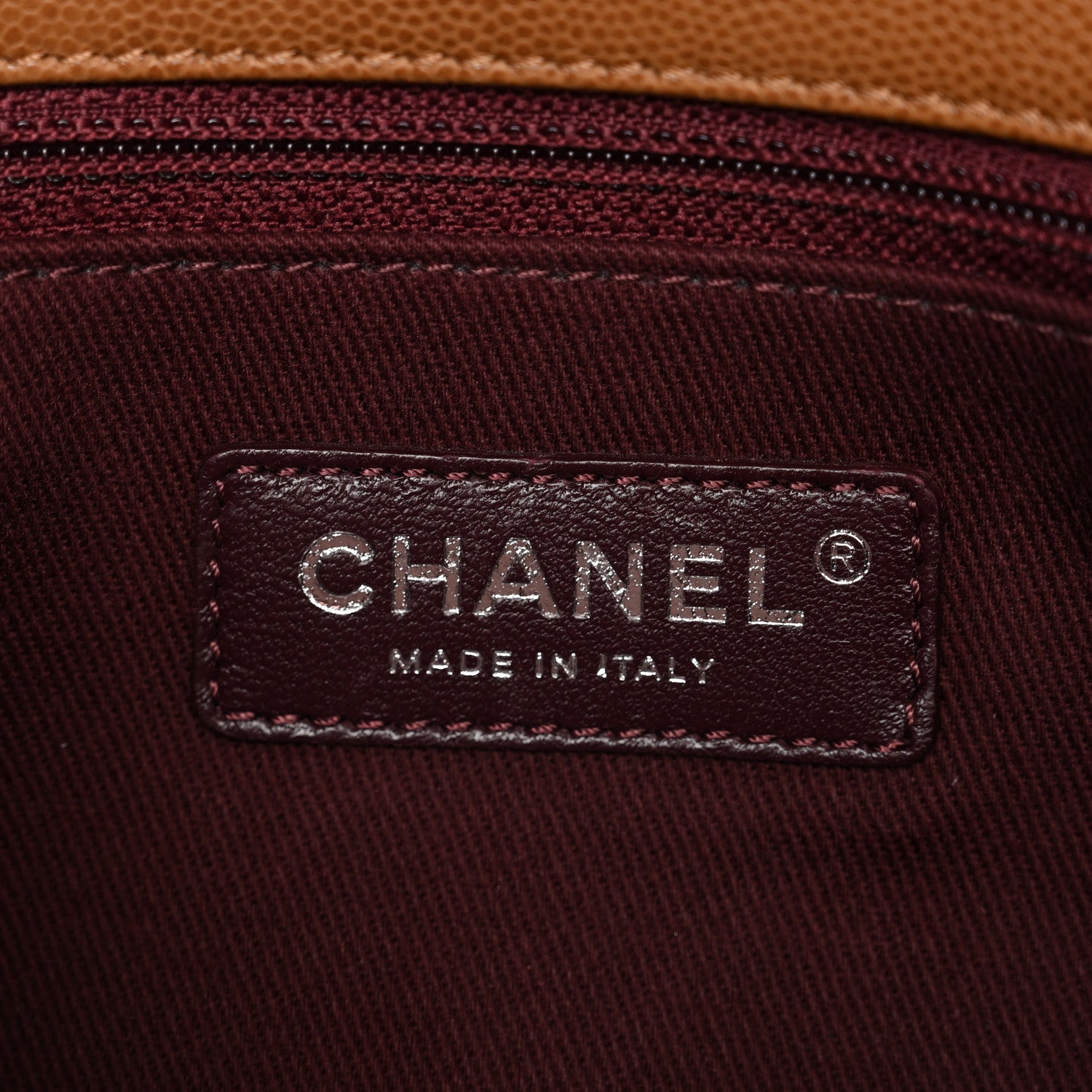 Chanel Caviar Quilted Medium Coco Handle Flap Camel 6 of 10