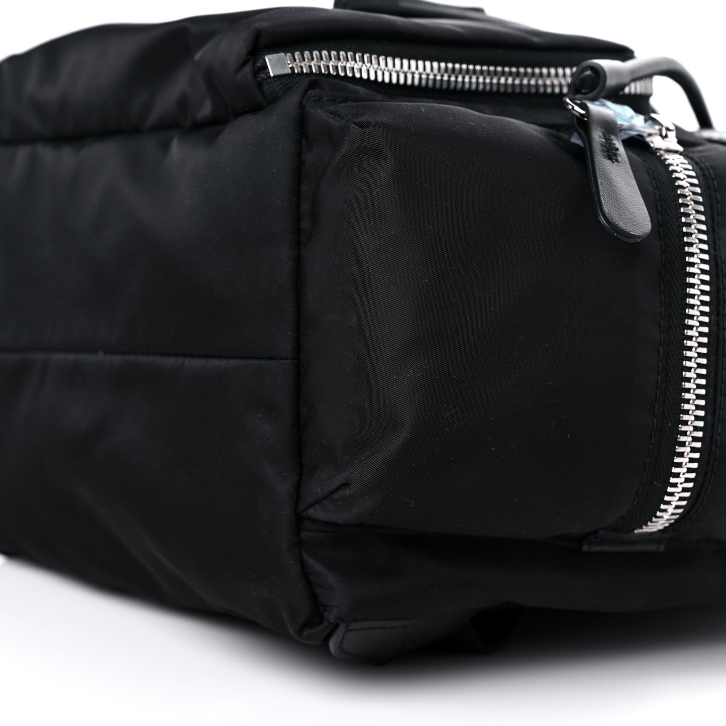 Nylon Logo Print Medium Rucksack Backpack Black