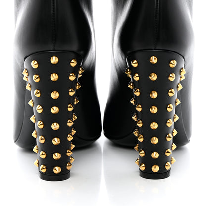 Gucci Calfskin Studded Jacquelyne Knee High Boots 37.5 Black 5 of 17