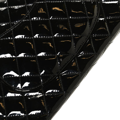 Chanel Patent Quilted Medium Double Flap Black 15 of 15
