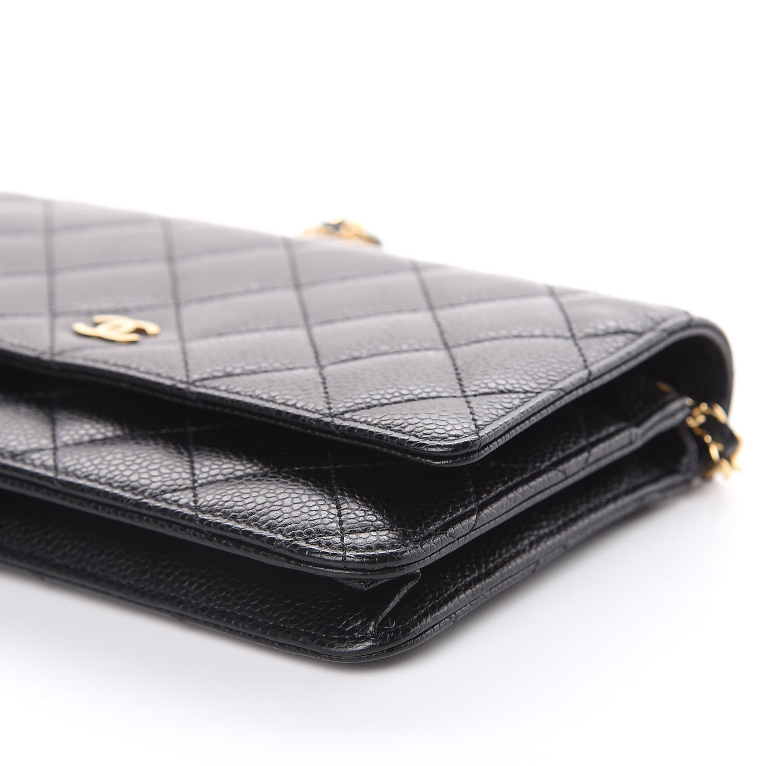 Chanel Caviar Quilted Wallet On Chain WOC Black 10 of 12