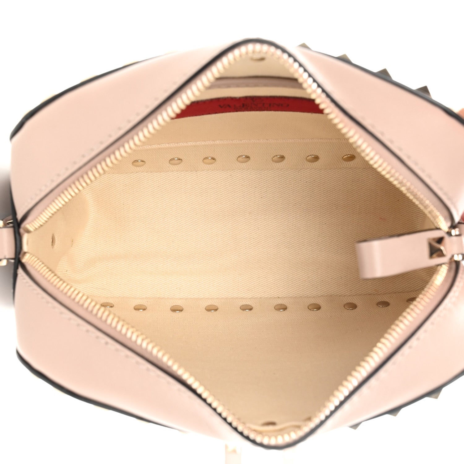 Valentino Garavani Calfskin Rockstud Camera Crossbody Bag Poudre 5 of 9