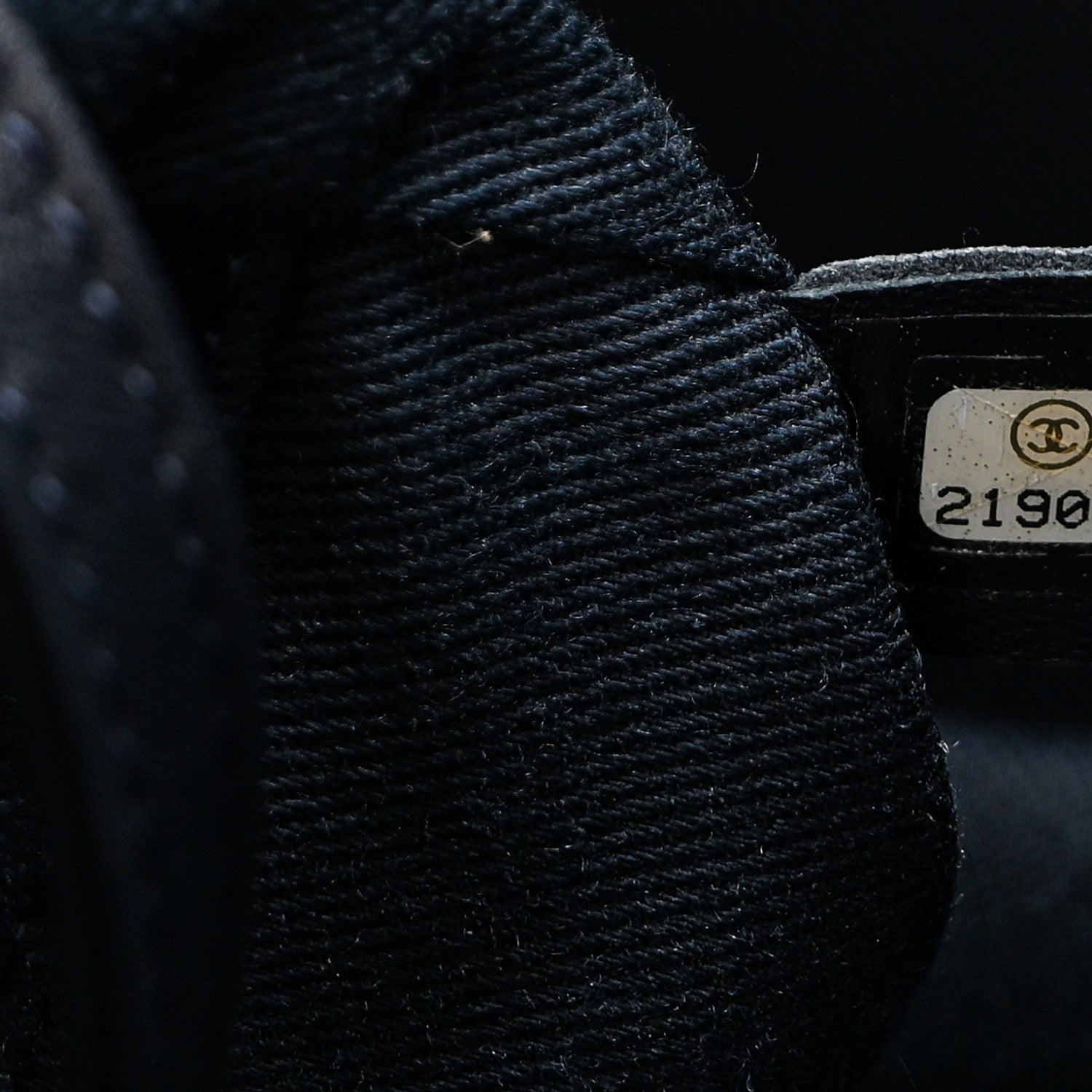 Chanel Denim Medium Deauville Tote Dark Blue 7 of 10