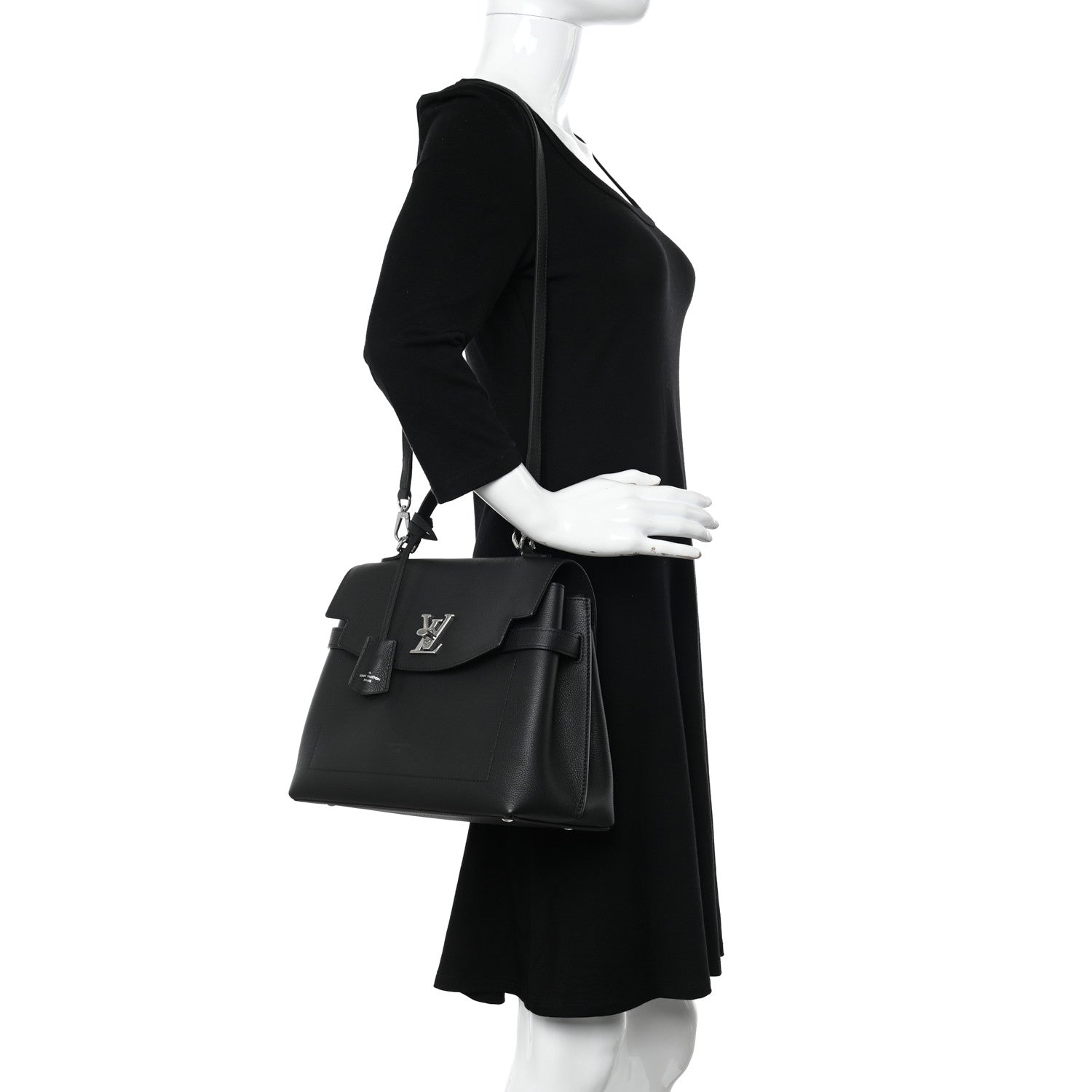 Louis Vuitton Soft Calfskin Lockme Ever Black 2 of 9