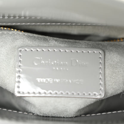 Christian Dior Patent Cannage Mini Lady Dior Grey Stone 6 of 10