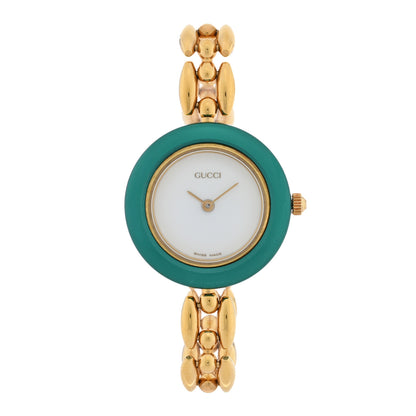 Gucci Stainless Steel 26mm Rice Link Interchangeable Bezel Quartz Watch 1 of 5
