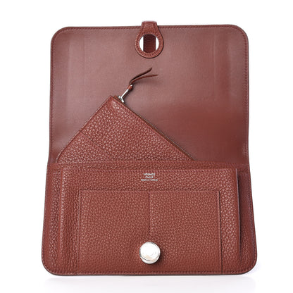 Hermes Togo Dogon Duo Wallet Marron D'Inde 9 of 10