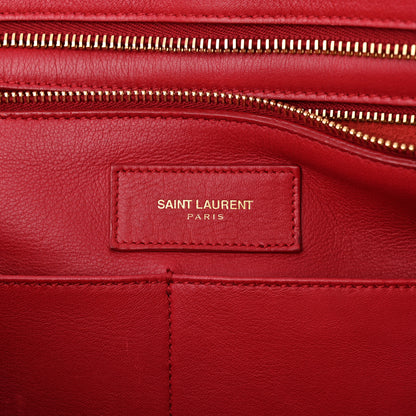 Saint Laurent Calfskin Medium Classic Y Cabas Red 6 of 21