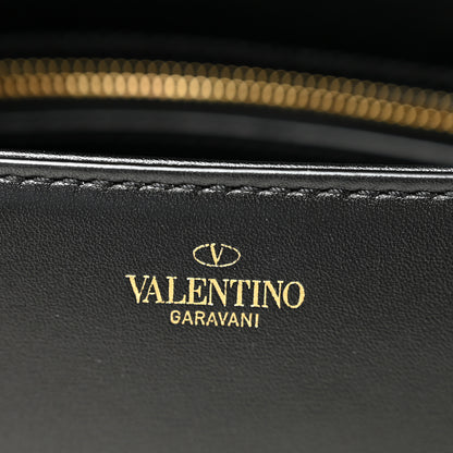 Valentino Garavani Smooth Calfskin Vlogo Chain Shoulder Bag Black 6 of 10