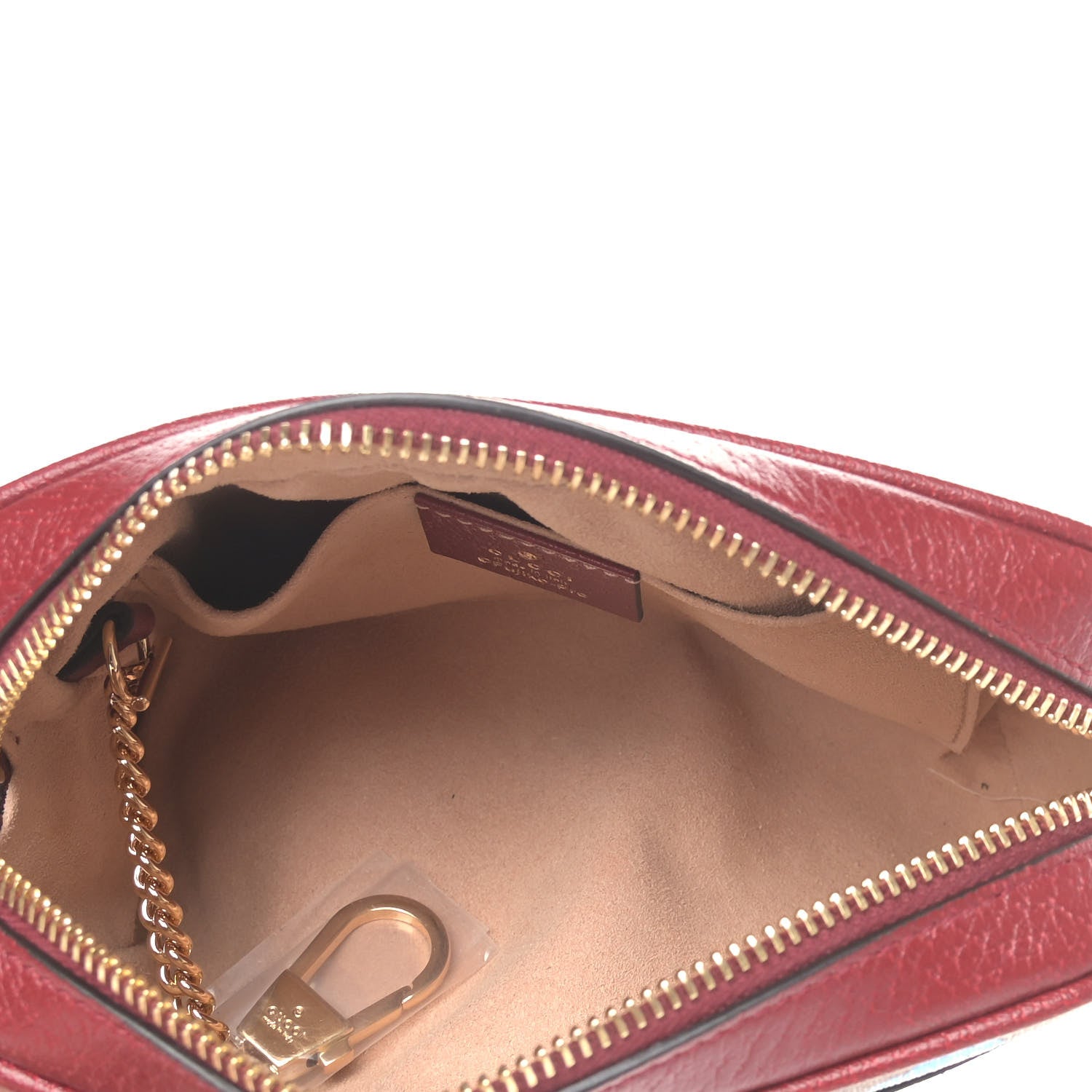Gucci X DORAEMON Mini Vintage GG Supreme Monogram Camera Bag Beige Cherry Red 5 of 9