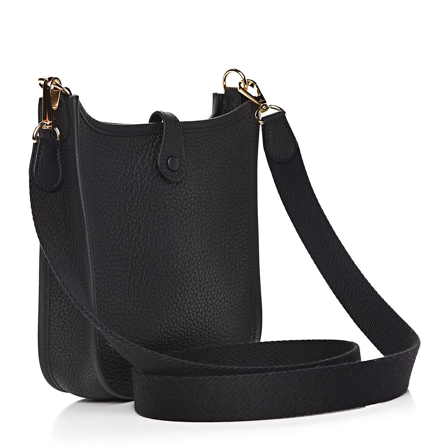 Hermes Taurillon Clemence Evelyne TPM Black 3 of 12
