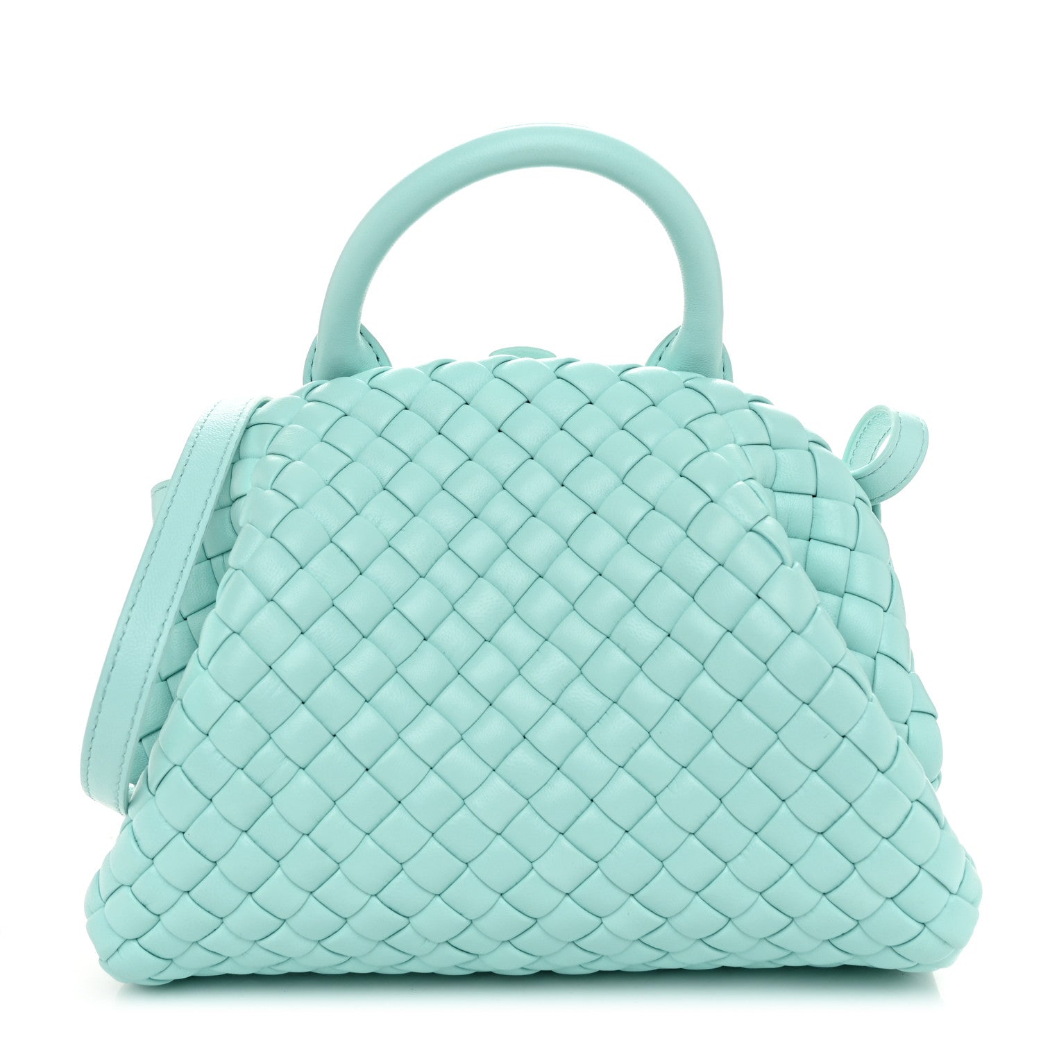 Bottega Veneta Nappa Intreccio Mini Padded Handle Bag Celadon 1 of 11