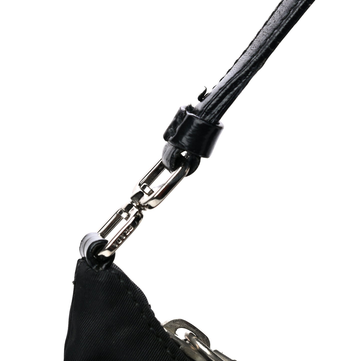 Tessuto Nylon Pochette Bag Black