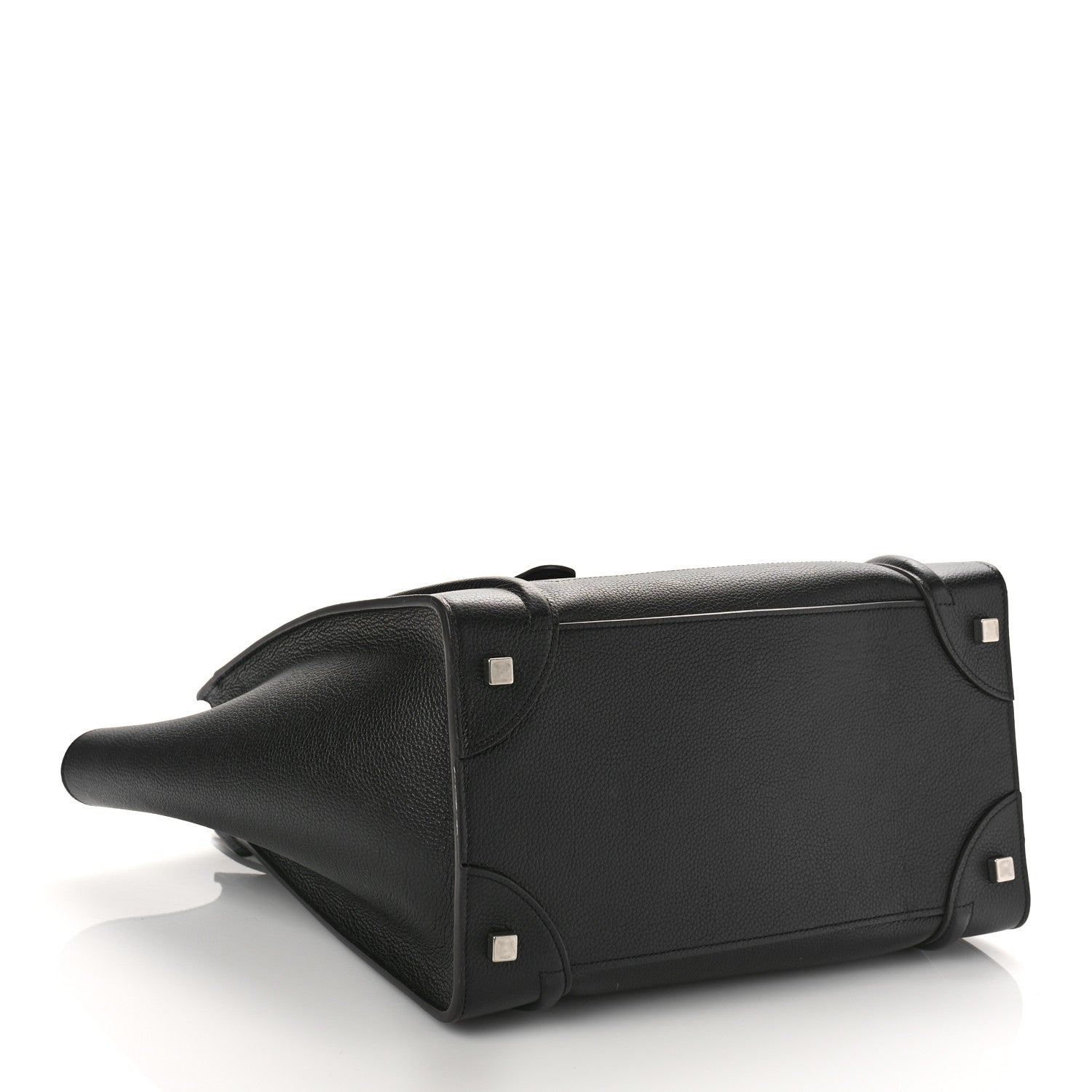 Celine Drummed Calfskin Mini Luggage Black 4 of 9