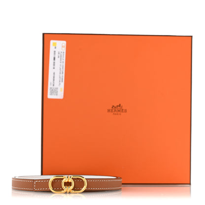 Hermes Swift Epsom 13mm Ancre Belt 75 30 White Gold 7 of 7