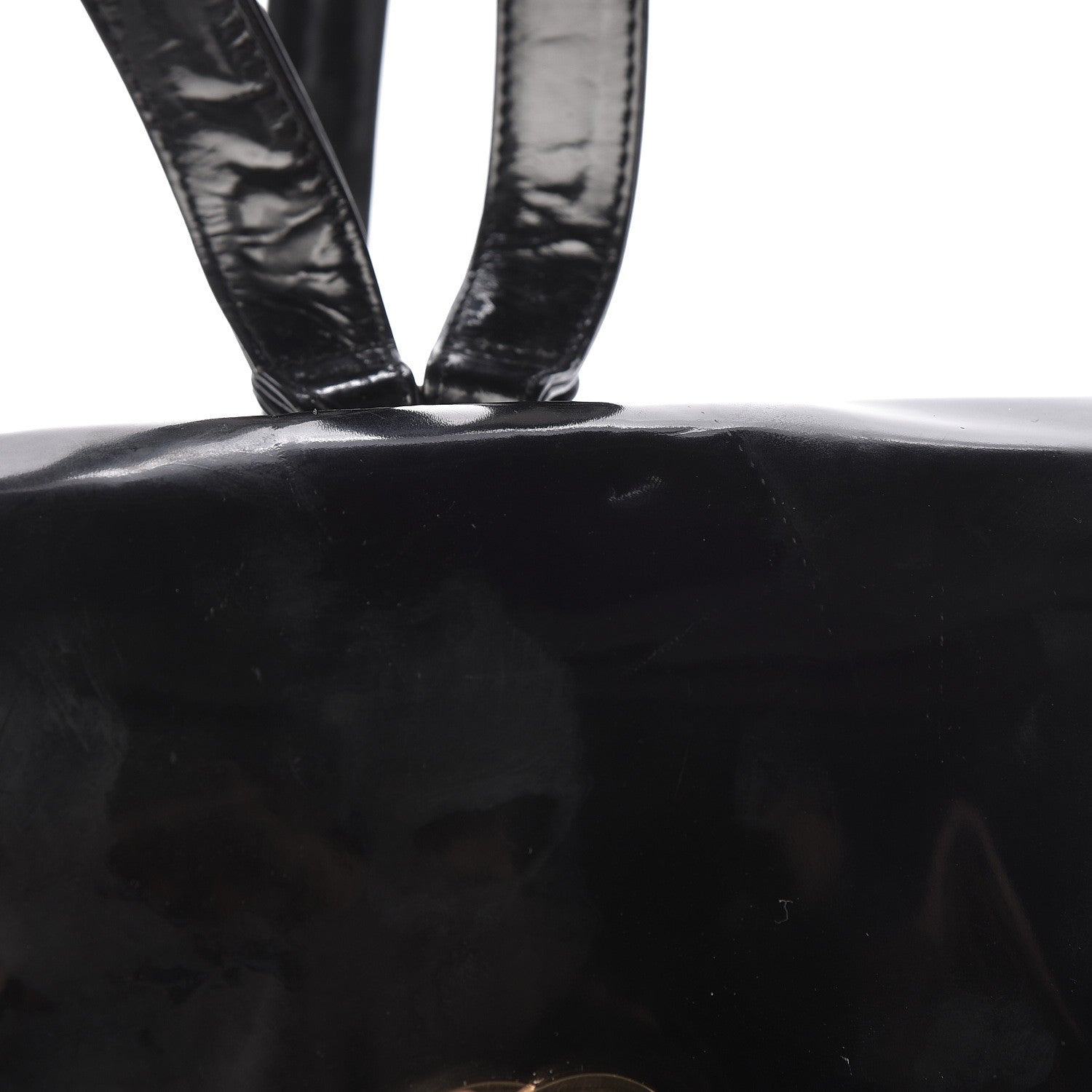 Chanel Vinyl CC Drawstring Backpack Black 13 of 13