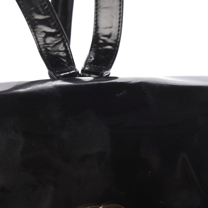 Chanel Vinyl CC Drawstring Backpack Black 13 of 13