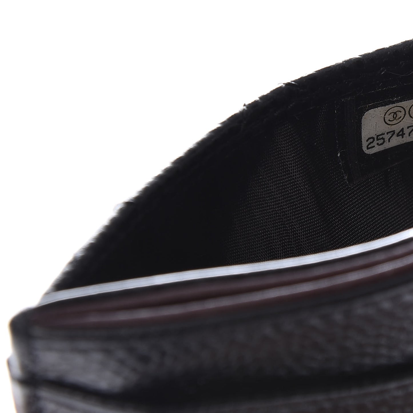 Caviar Quilted Card Holder Black