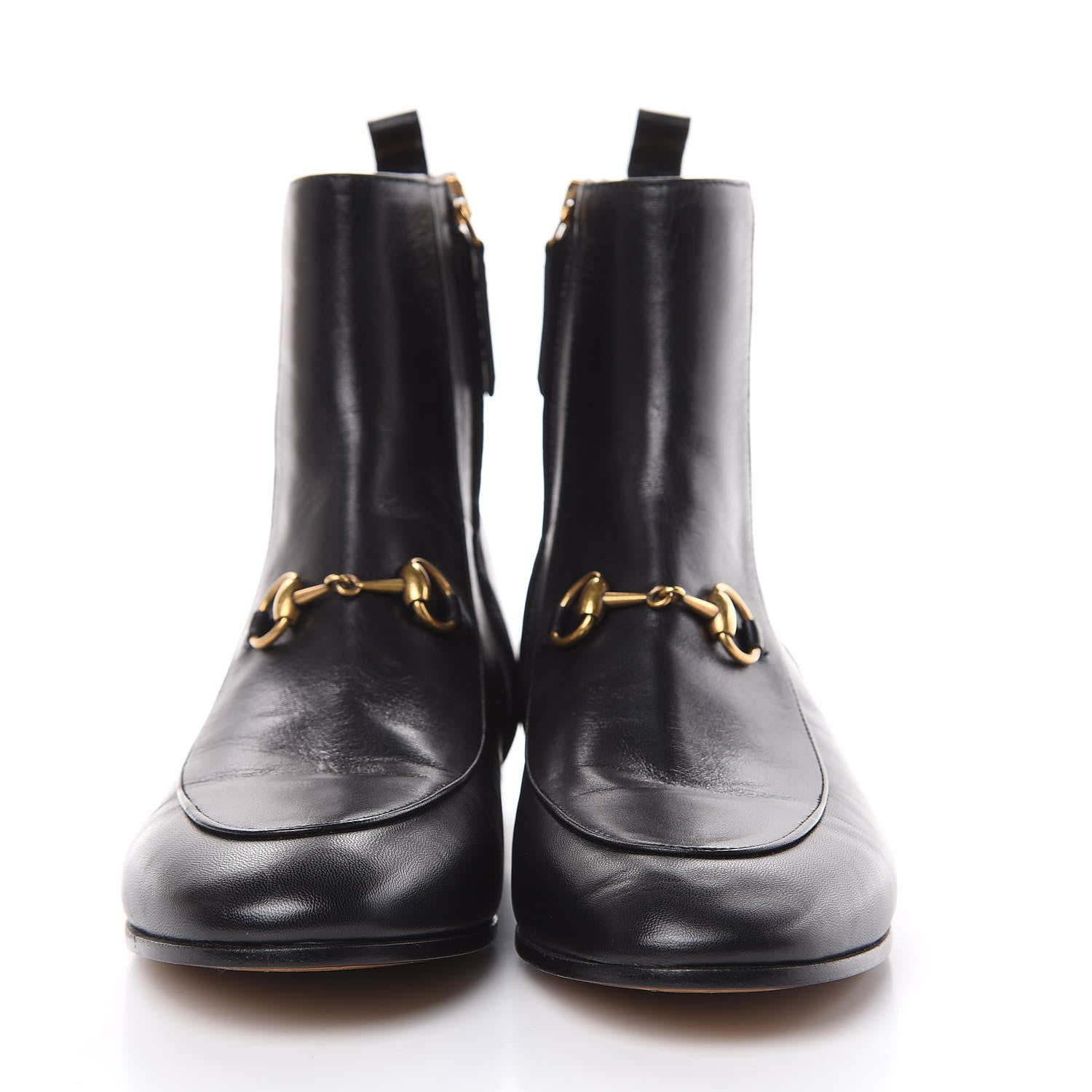 Gucci Malaga Kid Womens Jordaan Ankle Boots 37.5 Black 2 of 10