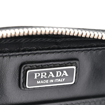 Prada Saffiano Travel Small Brique Crossbody Bag Black 6 of 10