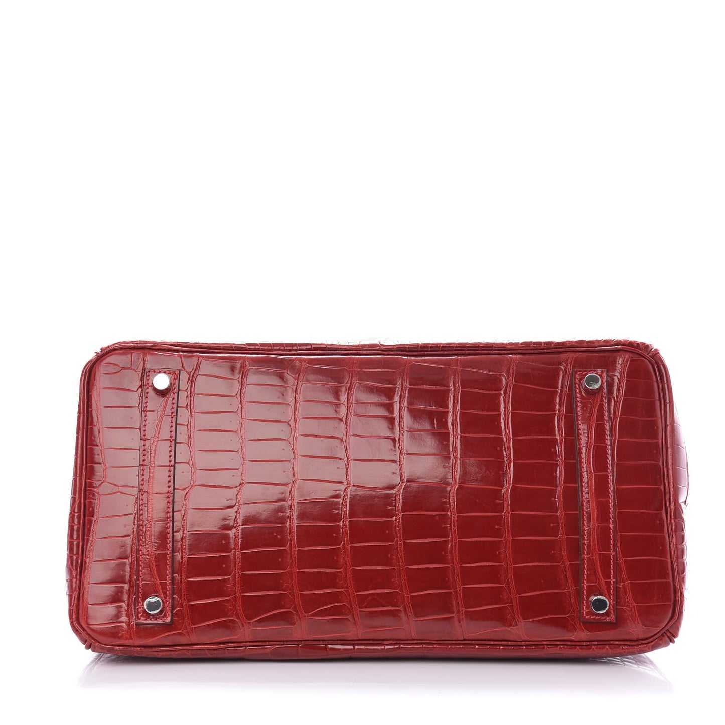 Shiny Porosus Crocodile Birkin 35 Rouge Vif