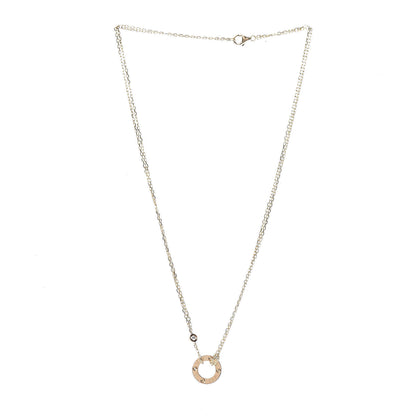 Cartier 18K Yellow Gold 2 Diamond LOVE Necklace 3 of 7