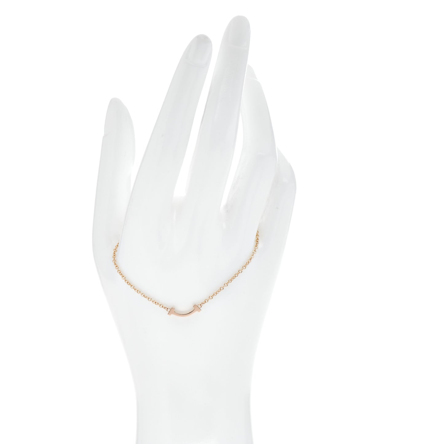 18K Rose Gold Mini T Smile Bracelet
