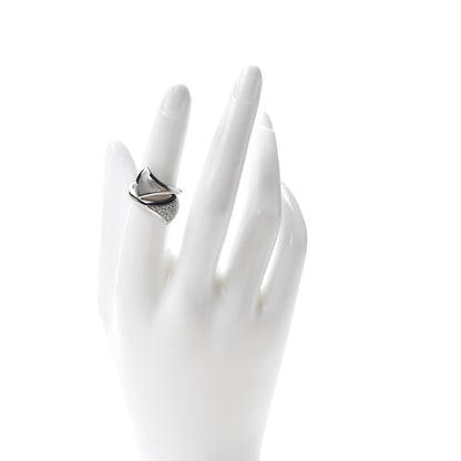 Bulgari 18K White Gold Mother of Pearl Diamond Divas' Dream Ring 51 5.75 2 of 5