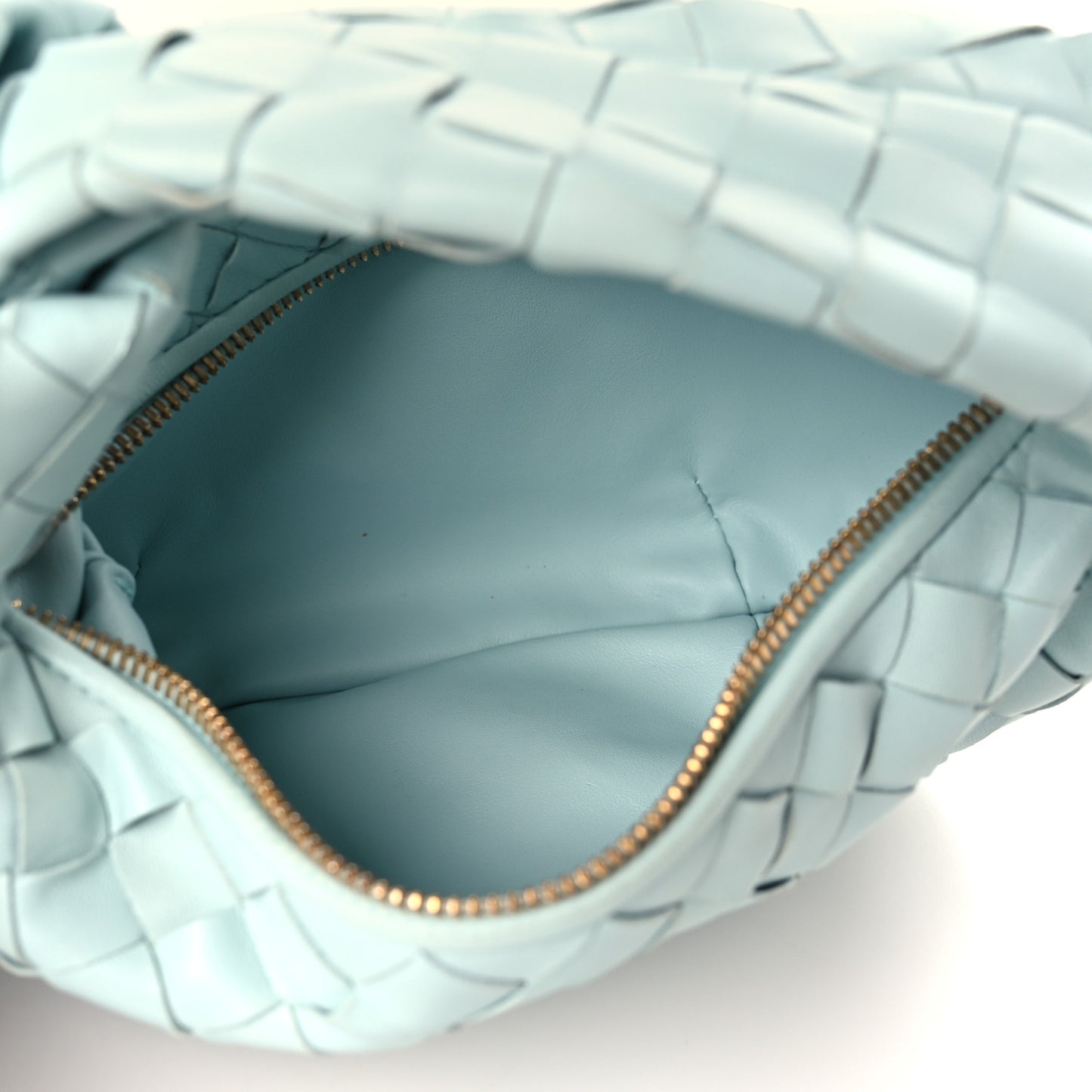 Nappa Intrecciato Mini Jodie Pale Blue