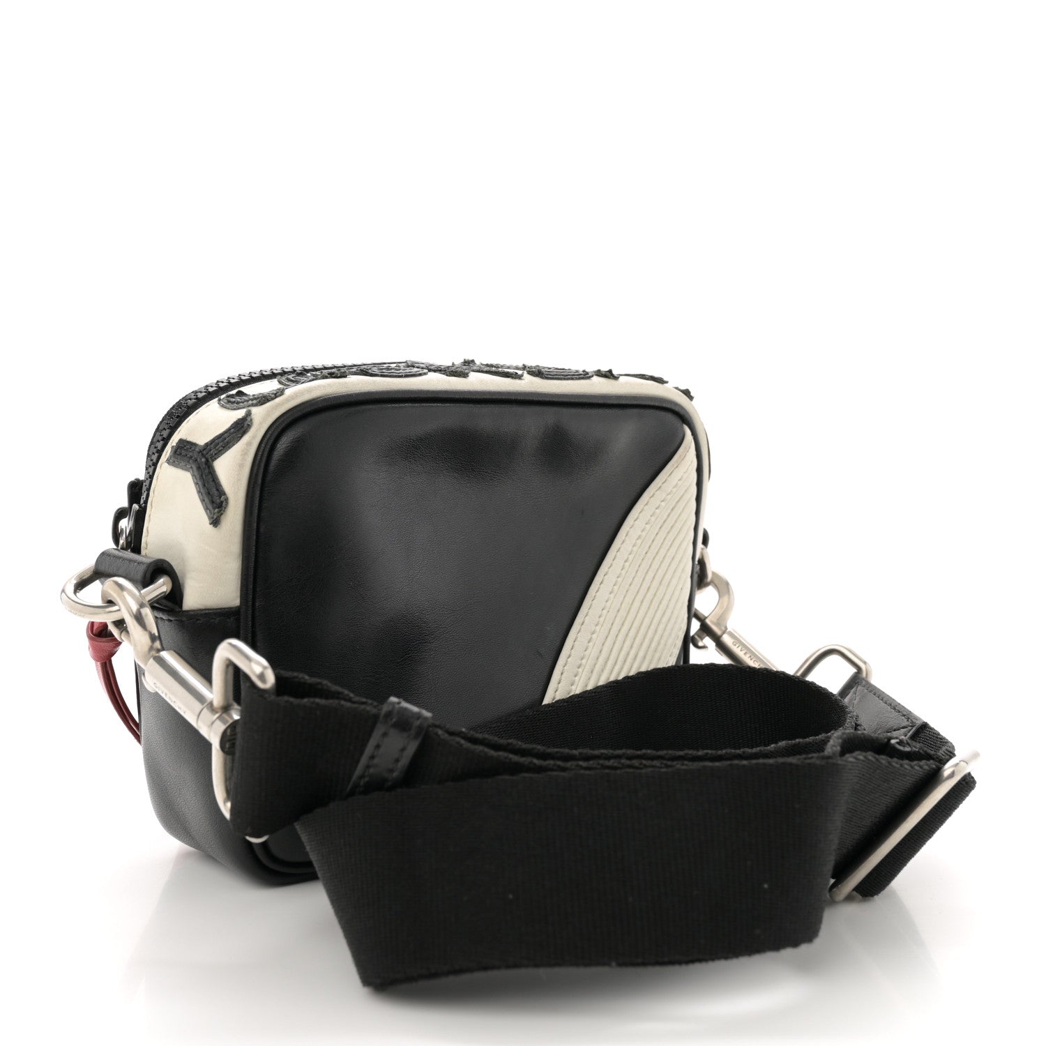 Givenchy Calfskin MC3 Crossbody Bag Black White 3 of 11