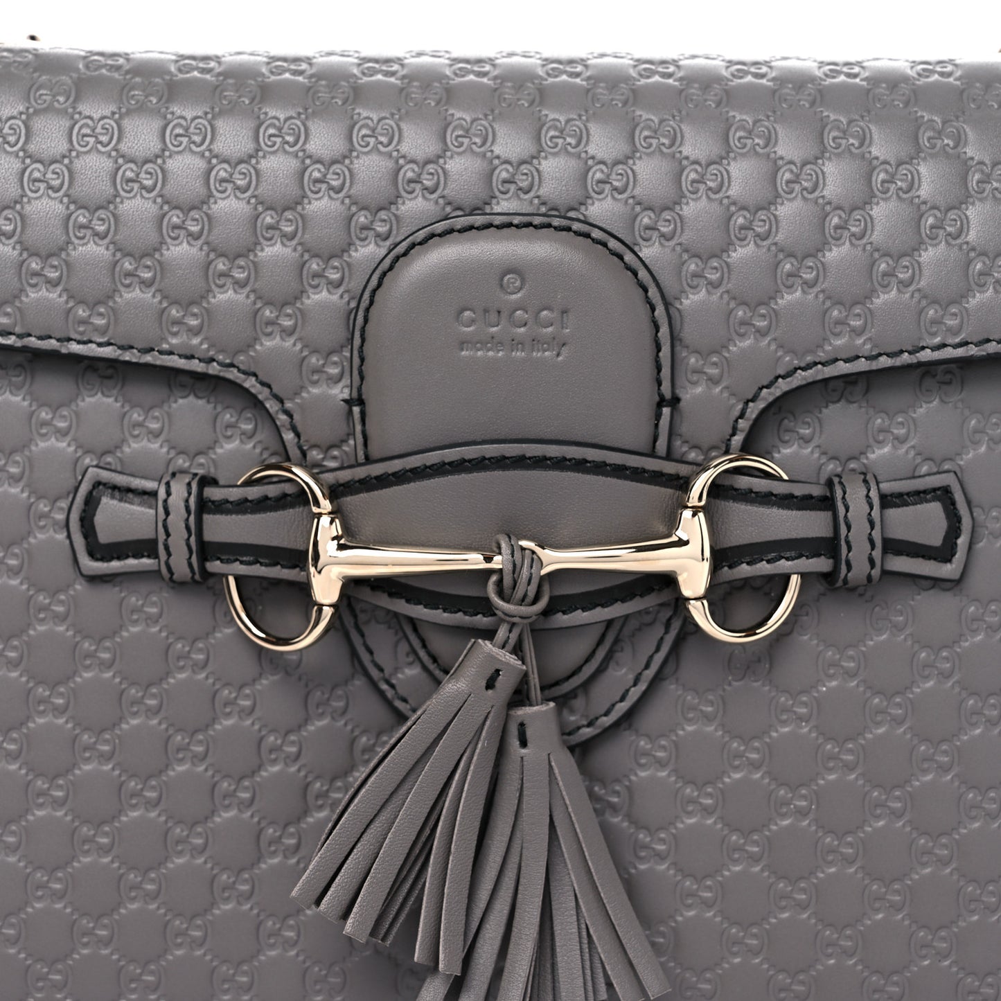 Soft Microguccissima Medium Emily Chain Shoulder Bag Loess