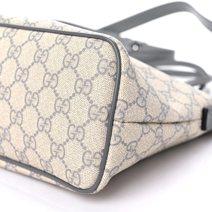 Gucci GG Supreme Monogram Small Zippered Tote Ecru Grigio 9 of 10
