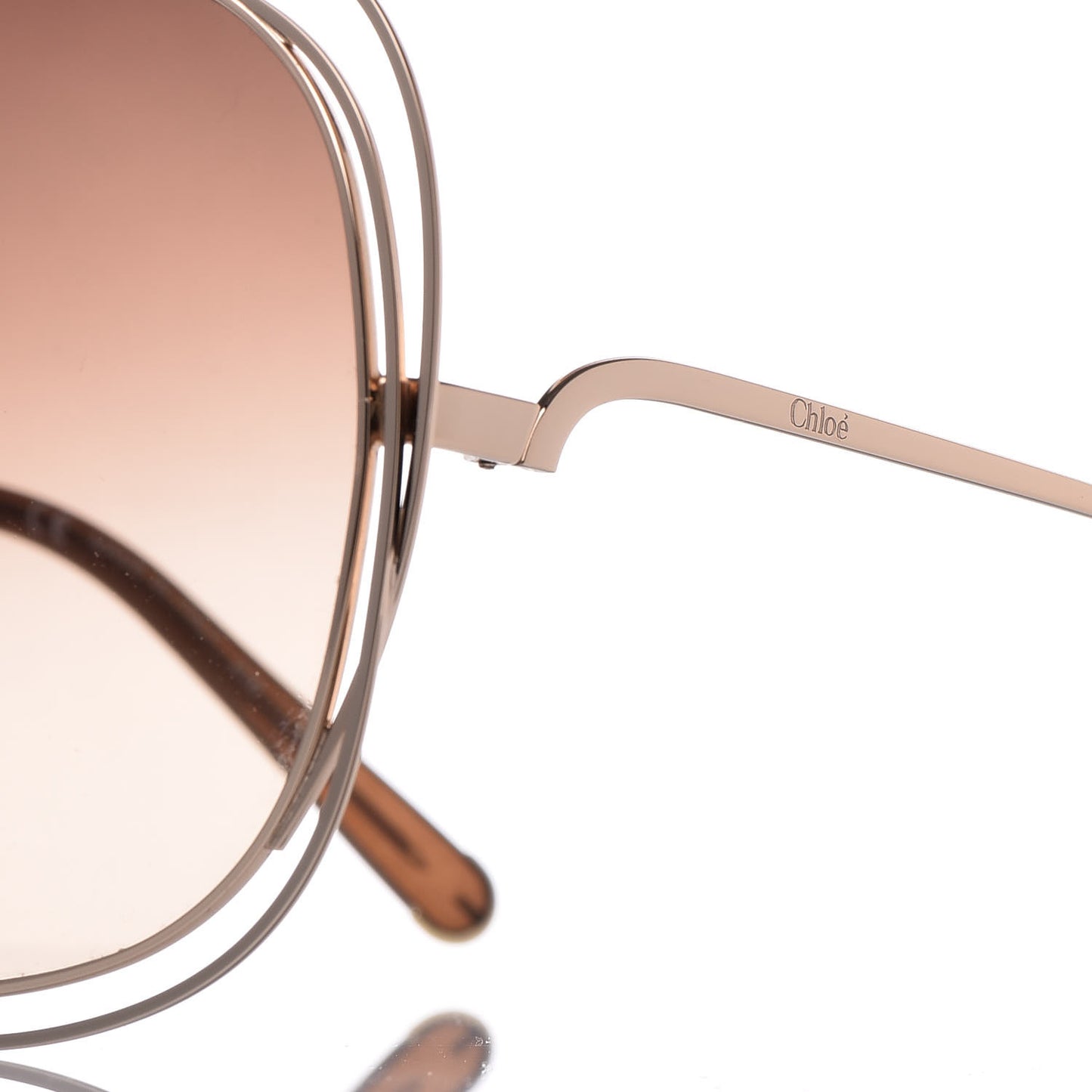 Oversized Round Sunglasses CE126S Gold