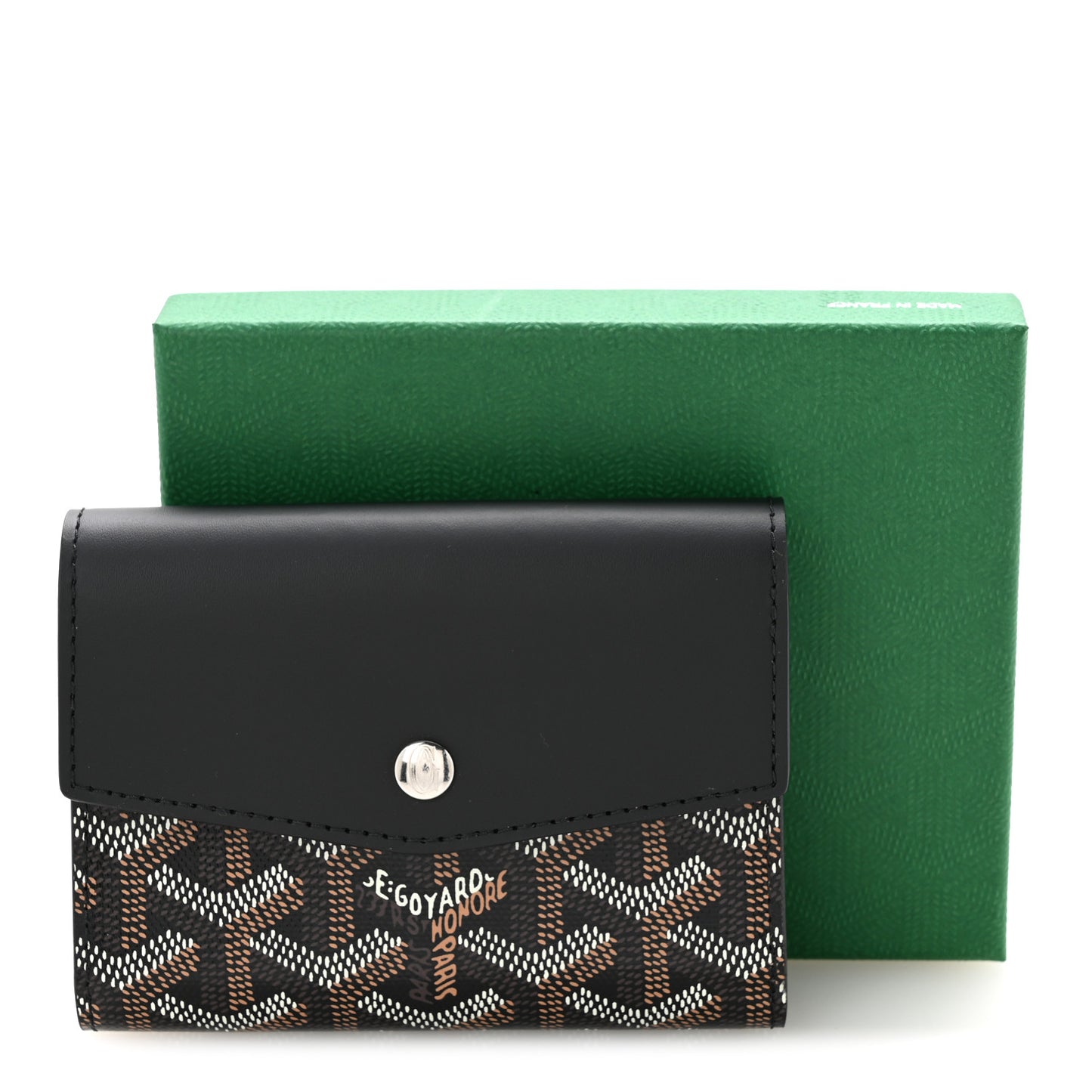 Goyardine Saint-Gabriel Compact Wallet Black