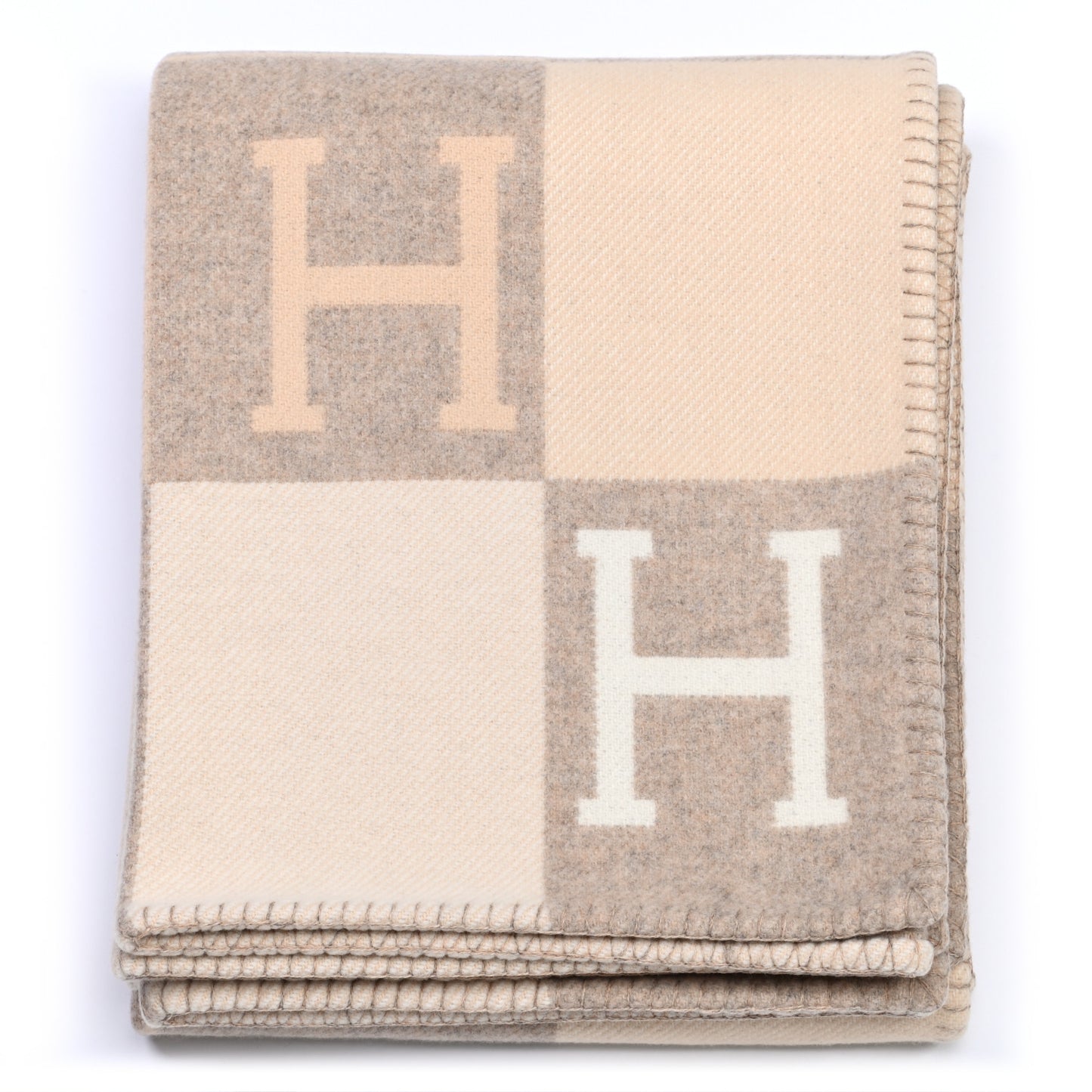 Wool Cashmere Avalon III Blanket Coco Camomille