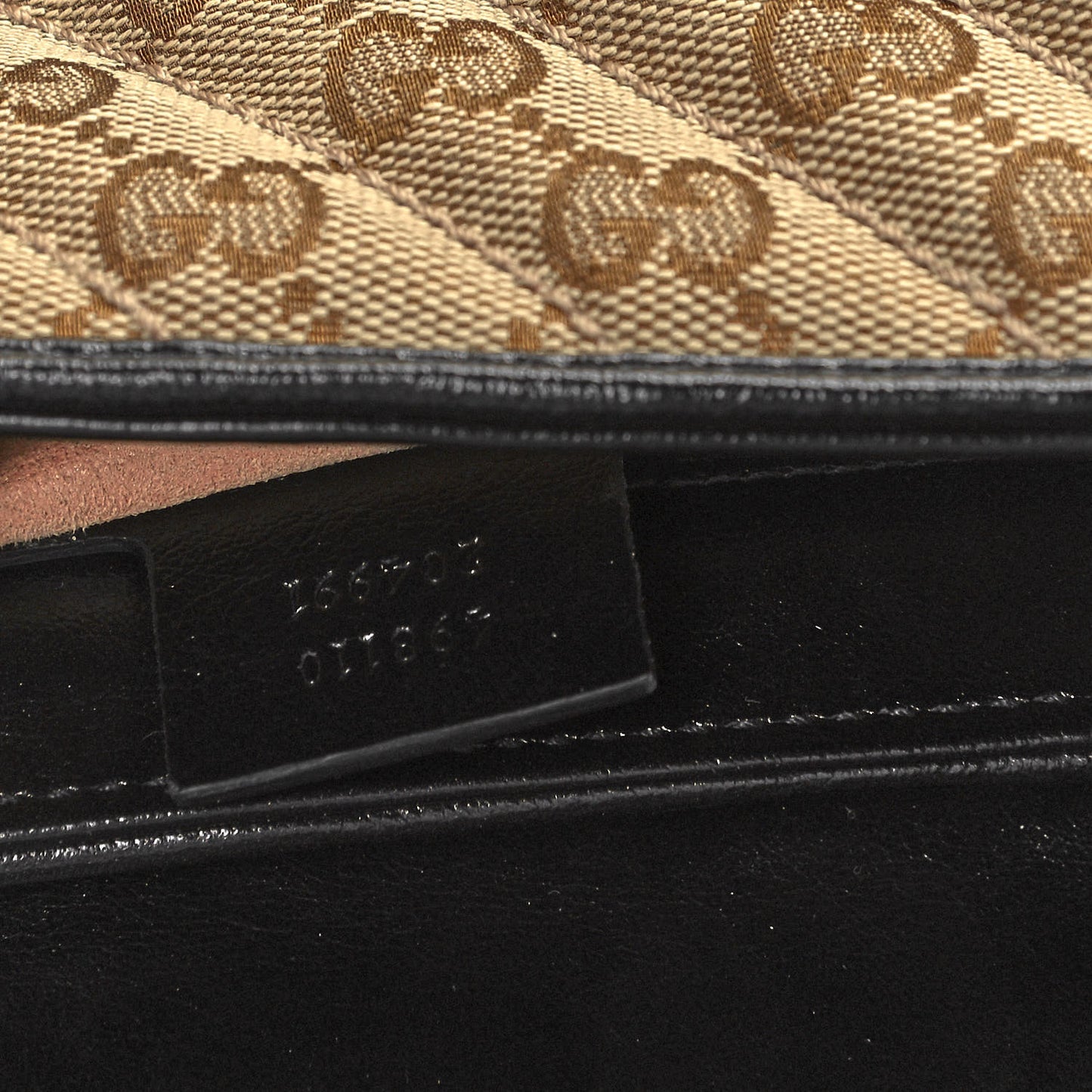 Monogram Azalea Calfskin Matelasse Diagonal Small GG Marmont Top Handle Shoulder Bag Beige Ebony Black