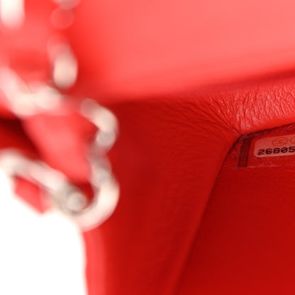 Chanel Lambskin Quilted Mini Rectangular Flap Red 7 of 10