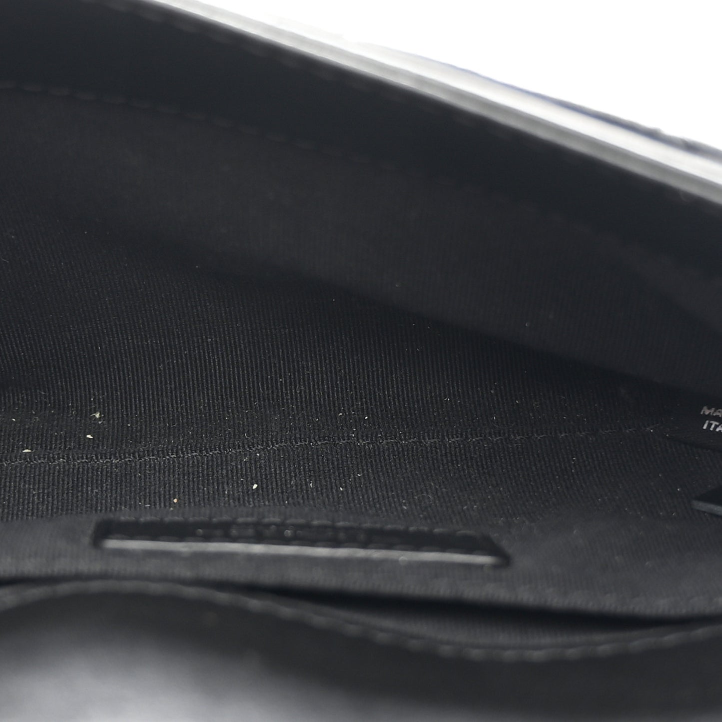 Calfskin Quilted CC Uniform Flap Belt Bag Black