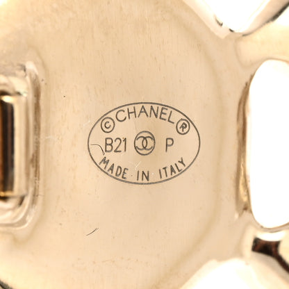 Chanel Pearl Coco CC Hair Clip Barrette Gold 3 of 3