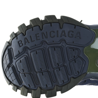 Balenciaga Mesh Rubber Tri-Color Womens Track Sneakers 38 Kaki Dark Grey Green 6 of 8