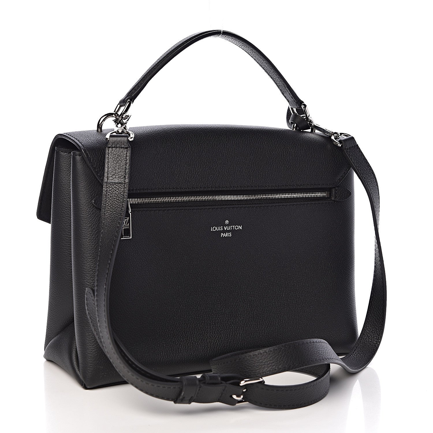 Louis Vuitton Soft Calfskin My Lockme Top Handle Vanille Black 4 of 10