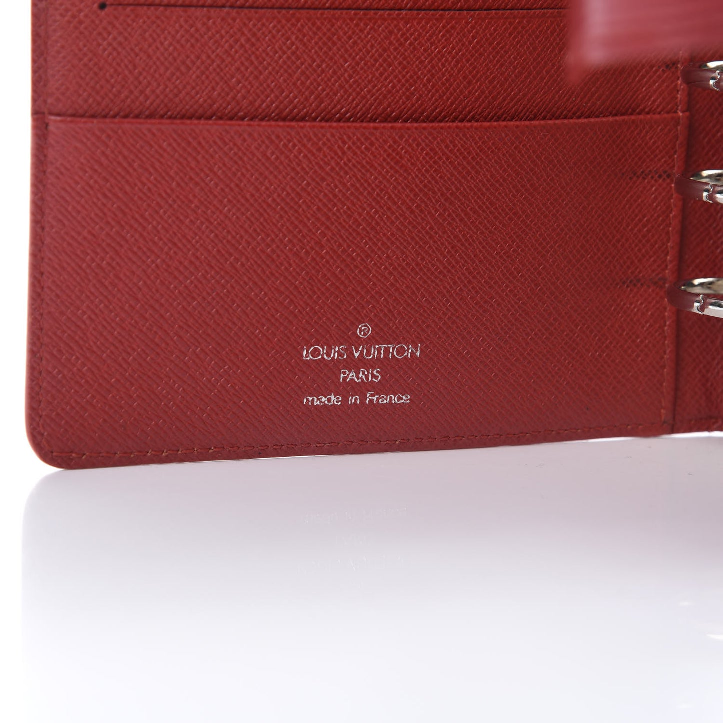 Epi Medium Ring Agenda Cover Rouge