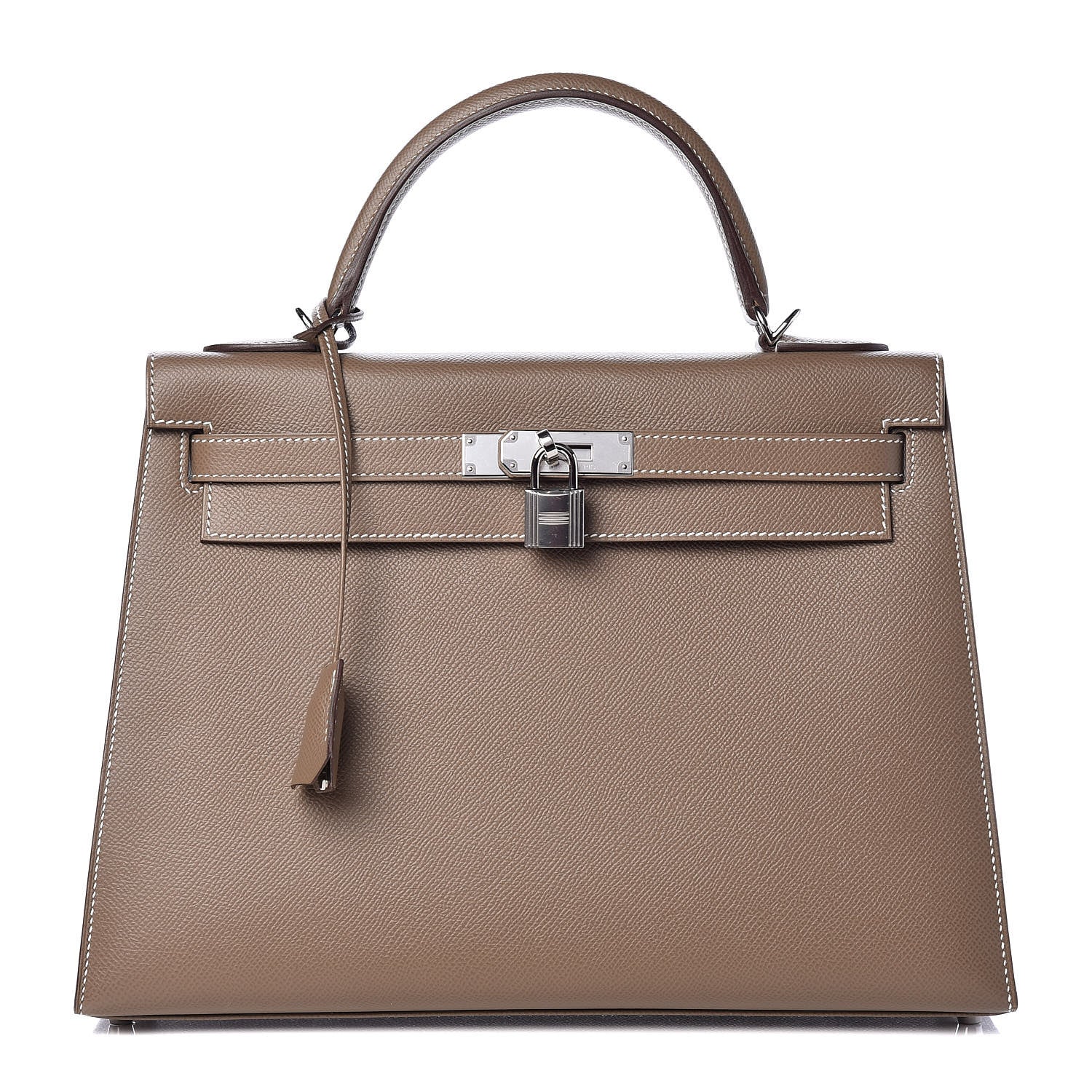 Hermes Epsom Kelly Sellier 32 Etoupe 1 of 35