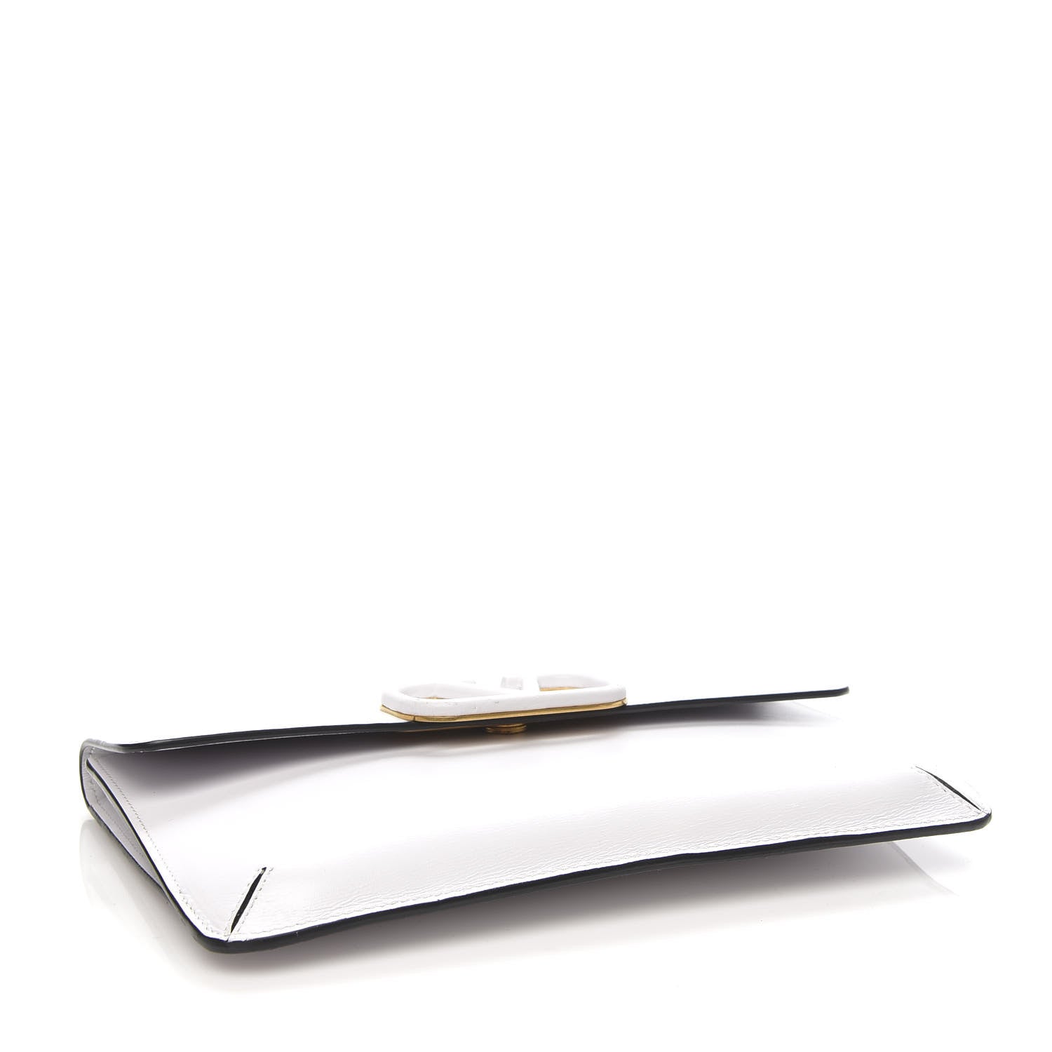 Valentino Garavani Calfskin Vlogo Envelope Clutch White 4 of 9
