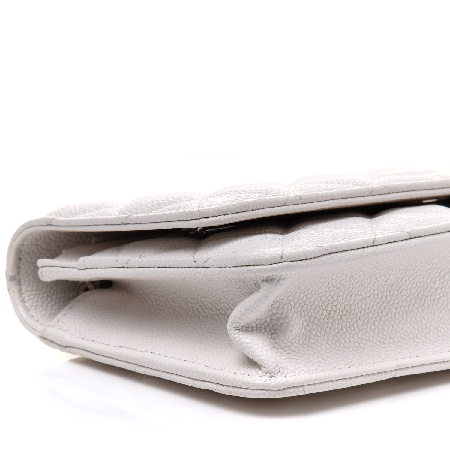 Chanel Caviar Quilted Wallet On Chain WOC White 10 of 12