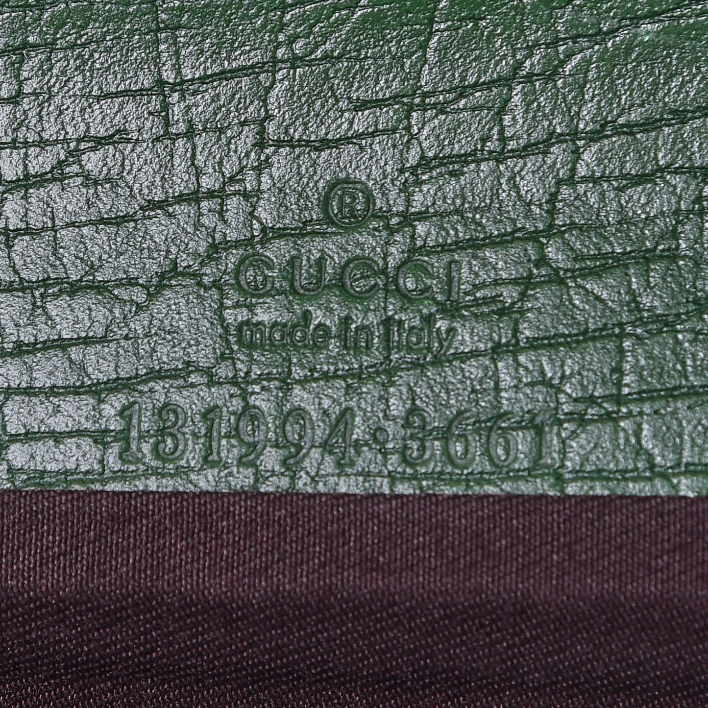 Monogram Bamboo Web Clutch Green