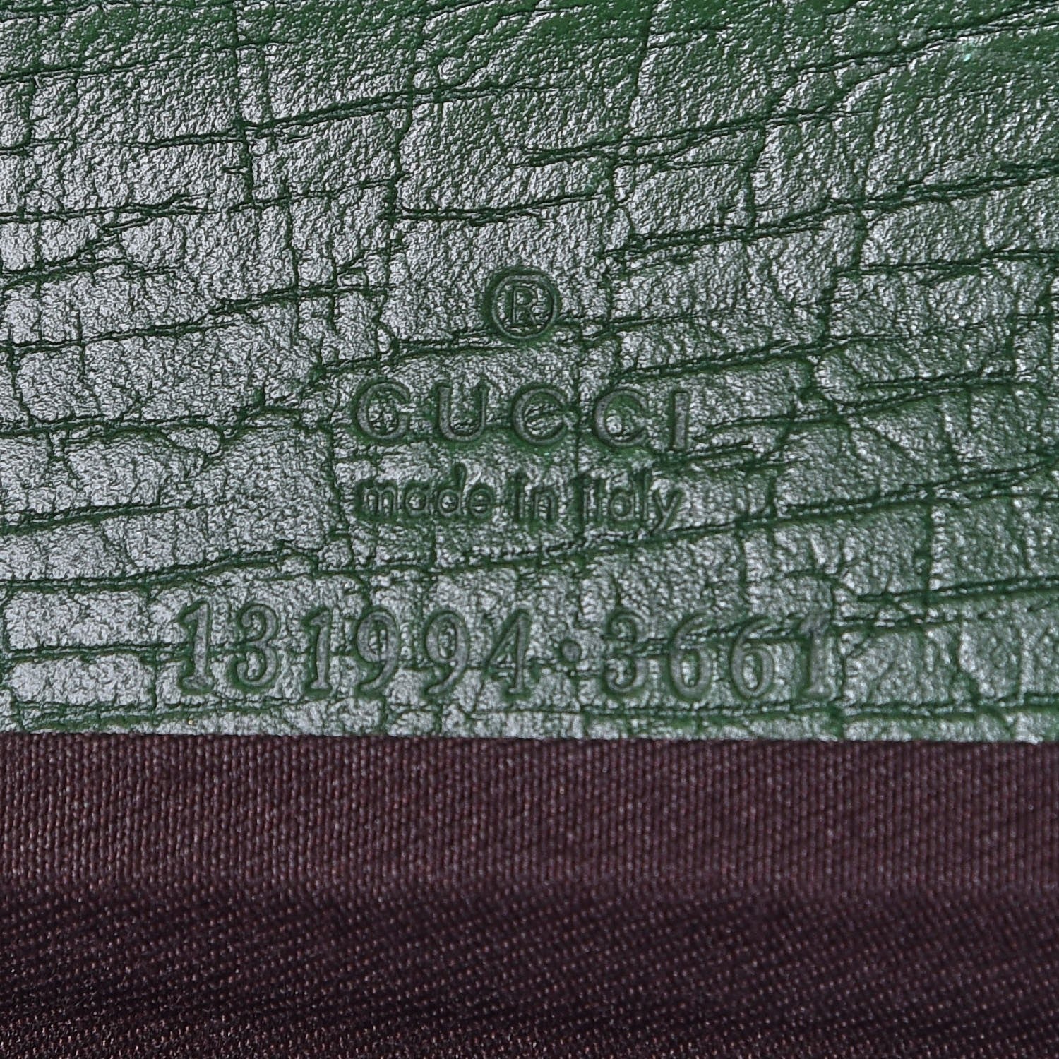 Gucci Monogram Bamboo Web Clutch Green 6 of 7